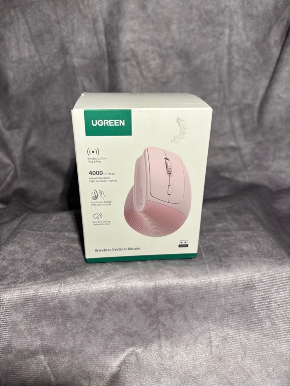 Wireless Vertical Mouse - Pink